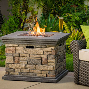 Stone Fire Pit Table