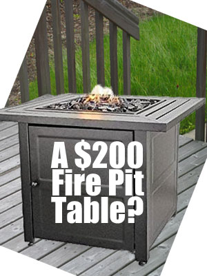 The Endless Summer Fire Pit Table for Only $200