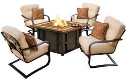 5-Piece Propane Gas Fire Table Set 