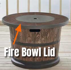 Metal Fire Bowl Lid - Turn Your Fire Pit into a Dining Table