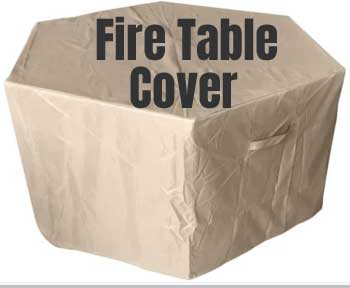 Canvas Cover for 6-Sided Fire Pit Table