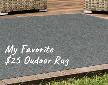 My Favorite $25 Outdoor Rug