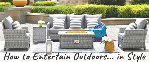Outdoor Wicker Furniture for Entertaining