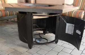 Propane Tank Door Under Fire Table