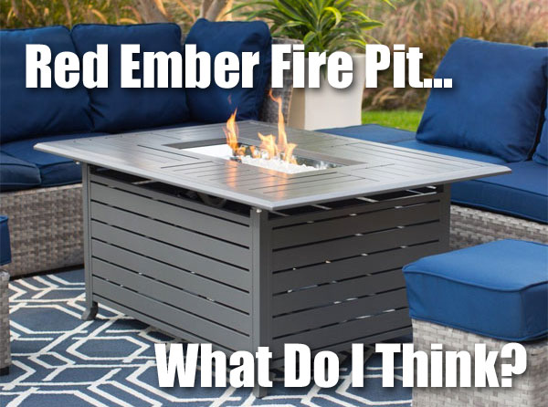 Red Ember Longmont Rectangular Fire, Red Ember Augusta Fire Pit