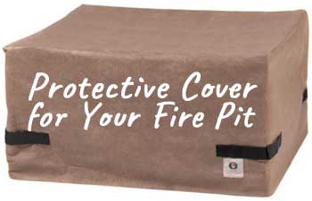 Water-Resistant, Breathable Canvas Cover for Square Fire Pit Tables